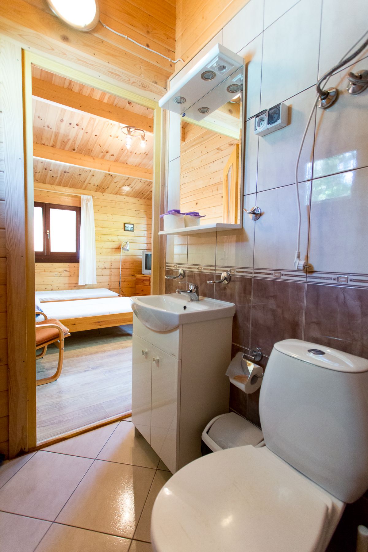 Łazienka w domku parterowym wolnostojącym