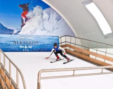 Kryty stok narciarski nad morzem