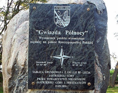 Zdjęcie przedstawia: Najdalej wysunięty punkt na północy Polski 